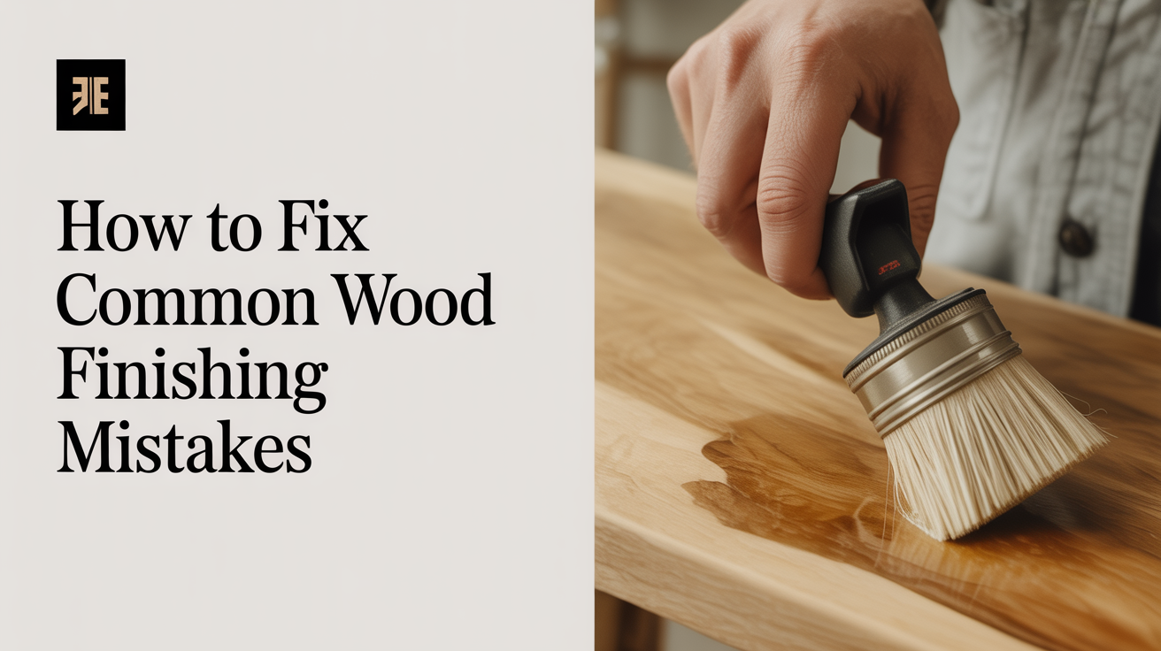 How to Fix Common Wood Finishing Mistakes
