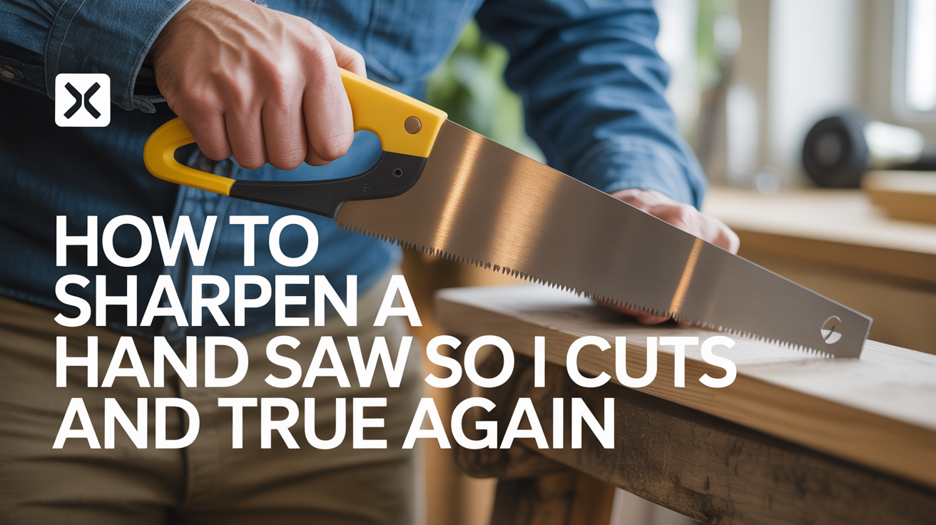 How to Sharpen a Hand Saw So It Cuts Straight and True Again